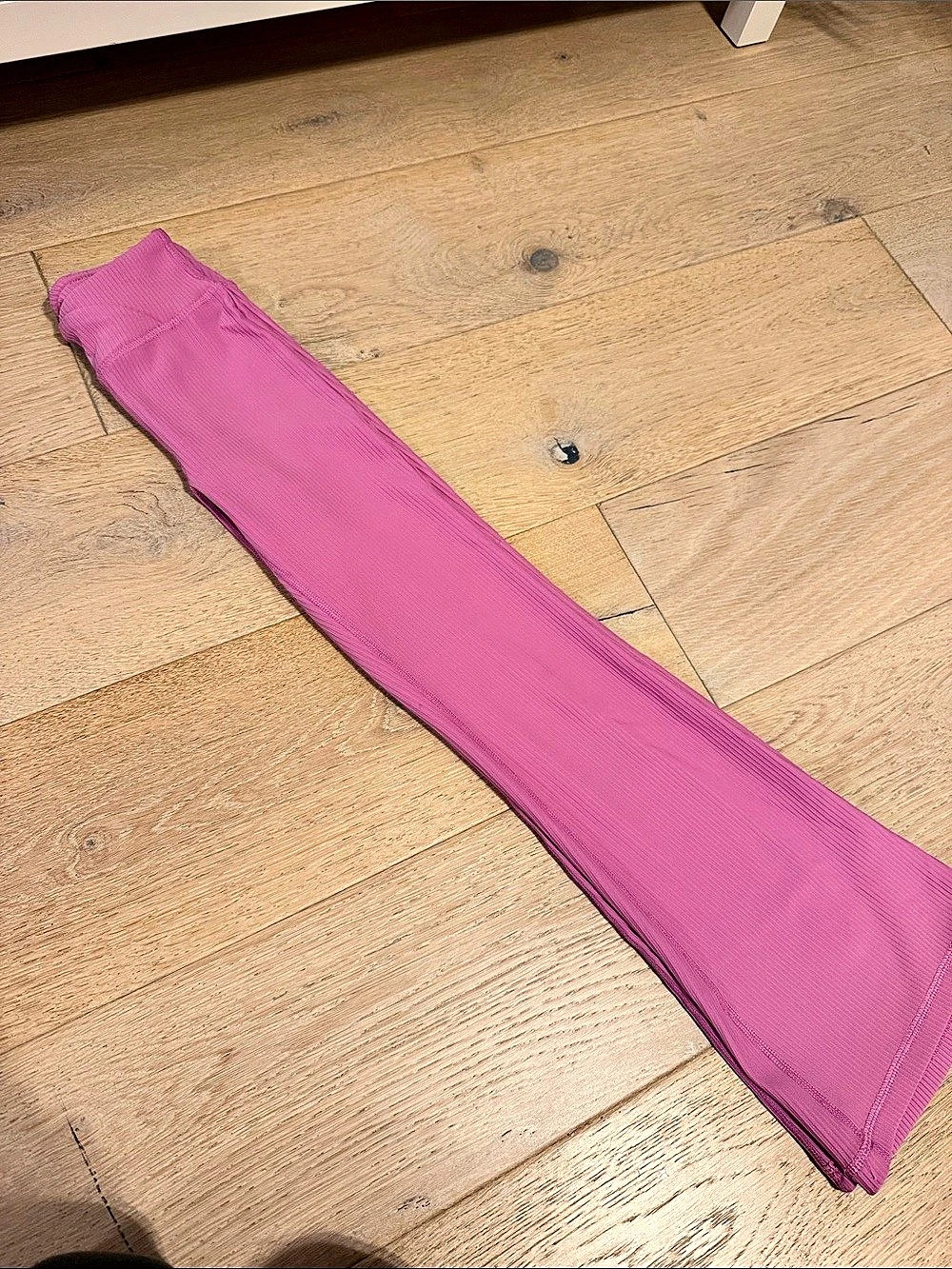 Pink Ribbed Leggings girls 8